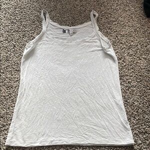 Jennifer Lopez White Shimmer Camisole Top